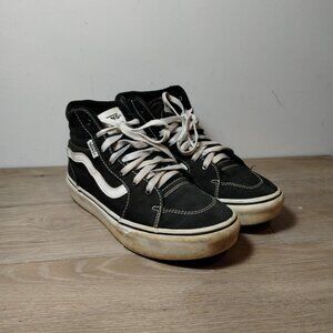 VANS Skate Hi 721356 Black White High Tops Missy Size 5 Vintage OG Style